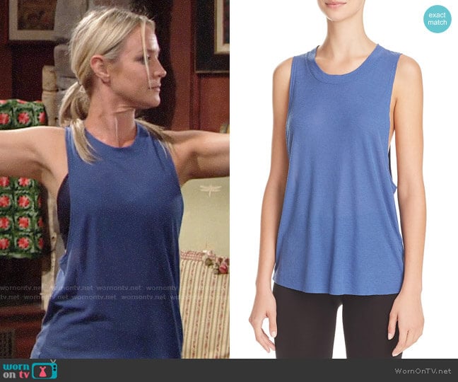 Alo Heat Wave Tank worn by Sharon Newman (Sharon Case) on The Young and the Restless