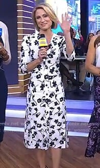 Amy’s white floral shirtdress on Good Morning America