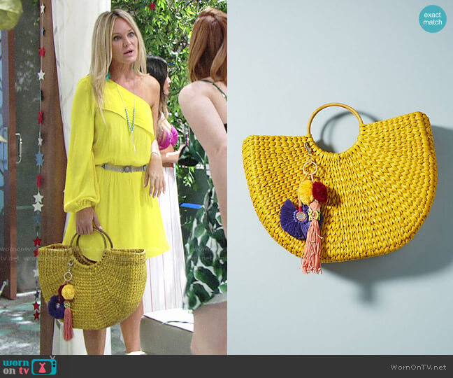 Anthropologie Goldilocks Tote worn by Sharon Newman (Sharon Case) on The Young and the Restless