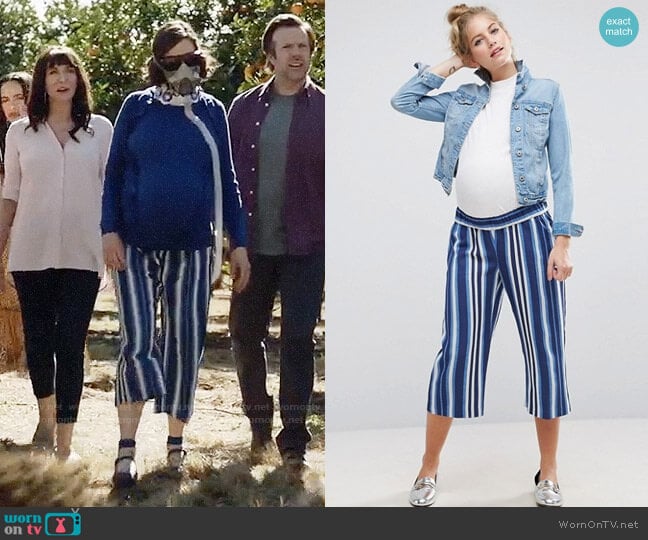 ASOS Maternity Stripe Pant worn by Carol Pilbasian (Kristen Schaal) on Last Man On Earth