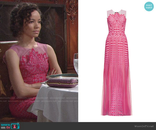 Bcbgmaxazria Elinor Gown worn by Mattie Ashby (Lexie Stevenson) on The Young and the Restless