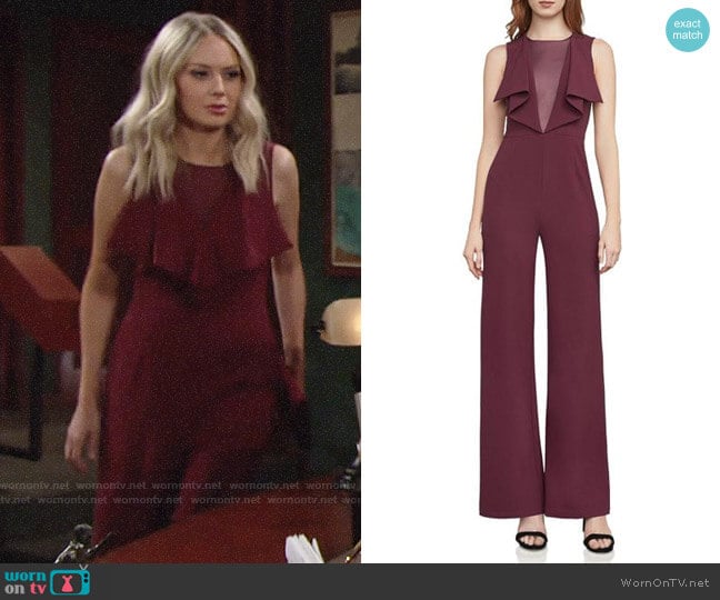 Bcbgmaxazria Raymee Jumpsuit worn by Abby Newman (Melissa Ordway) on The Young and the Restless