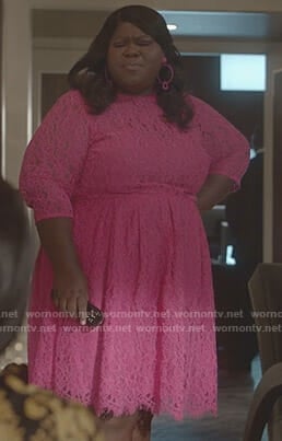 Becky’s pink lace dress on Empire