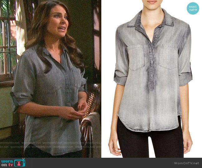 Bella Dahl Pullover Top worn by Chloe Lane (Nadia Bjorlin) on Days of our Lives