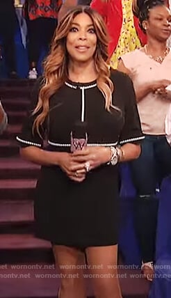 WornOnTV: Wendy’s black pearl embellished dress on The Wendy Williams ...