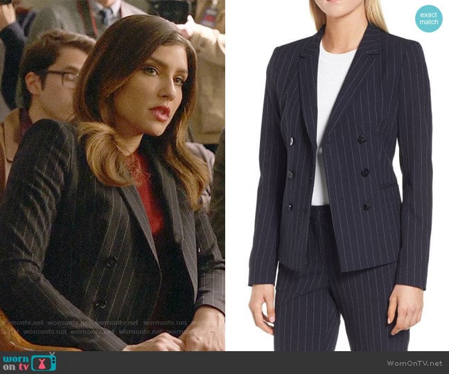 WornOnTV: Dinah’s pinstriped blazer on Arrow | Juliana Harkavy ...