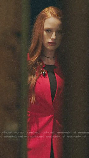Cheryl's red coat on Riverdale