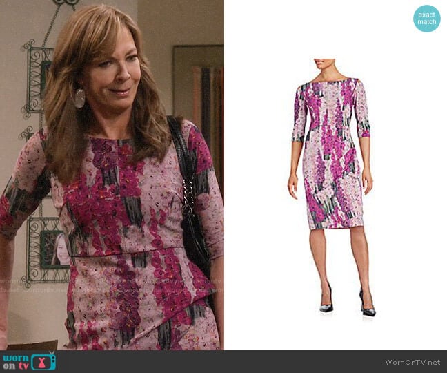 Chiara Boni La Petite Robe Floral Dress worn by Bonnie Plunkett (Allison Janney) on Mom