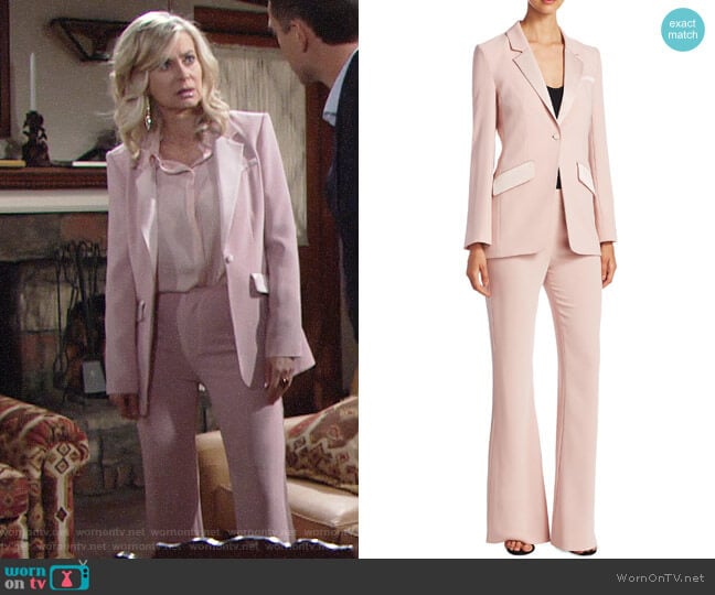 Cinq a Sept Serra Blazer and Alyssum Pants worn by Ashley Abbott (Eileen Davidson) on The Young and the Restless