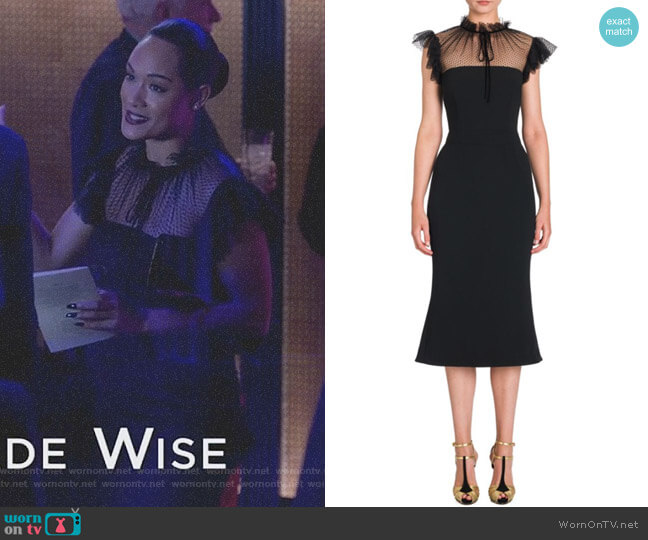 Tulle Accent Cady Dress by Dolce & Gabbana worn by Anika Calhoun (Grace Gealey) on Empire
