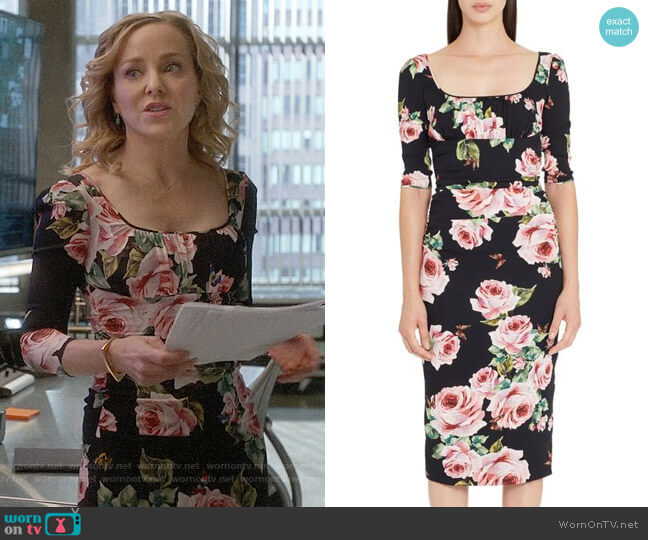WornOnTV: Marissa’s rose print dress on Bull | Geneva Carr | Clothes ...