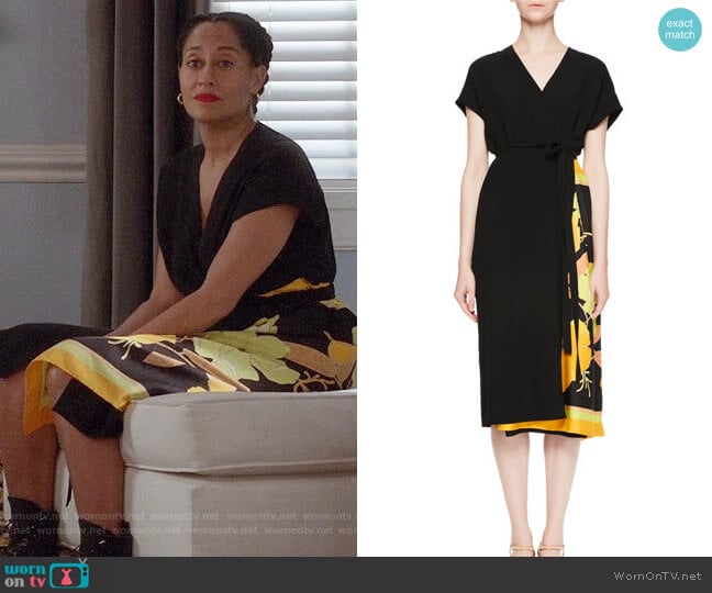 Dries van Noten Defix Dress worn by Rainbow Johnson (Tracee Ellis Ross) on Black-ish