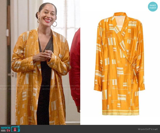 WornOnTV: Bo’s yellow printed jacket on Black-ish | Tracee Ellis Ross ...