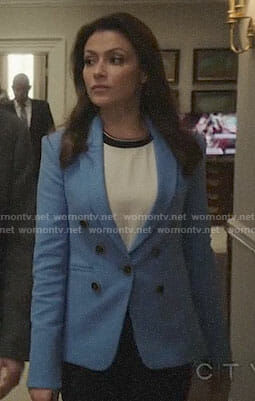 Emily's blue blazer on Designated Survivor