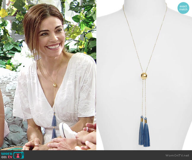 Gorjana Carmen Necklace worn by Victoria Newman (Amelia Heinle) on The Young & the Restless