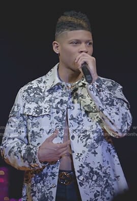 Hakeem’s white floral jacket on Empire