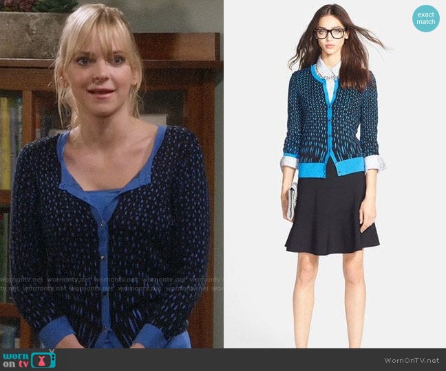 Halogen Three Quarter Sleeve Cardigan worn by Christy Plunkett (Anna Faris) on Mom