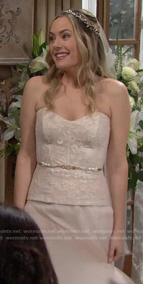 WornOnTV: Hope's wedding dress on The Bold and the Beautiful | Annika Noelle  | Clothes and Wardrobe from TV