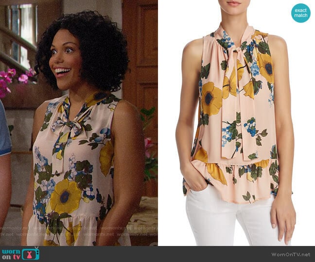 Joie Estero Top worn by Maya Avant (Karla Mosley) on The Bold and the Beautiful