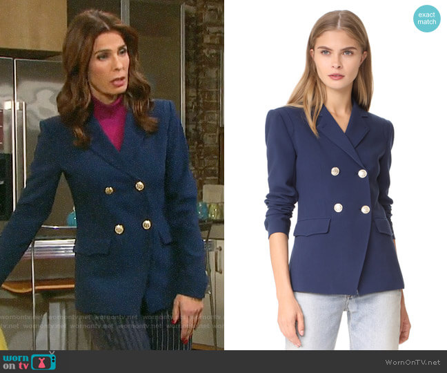 WornOnTV: Hope’s navy double breasted blazer on Days of our Lives ...