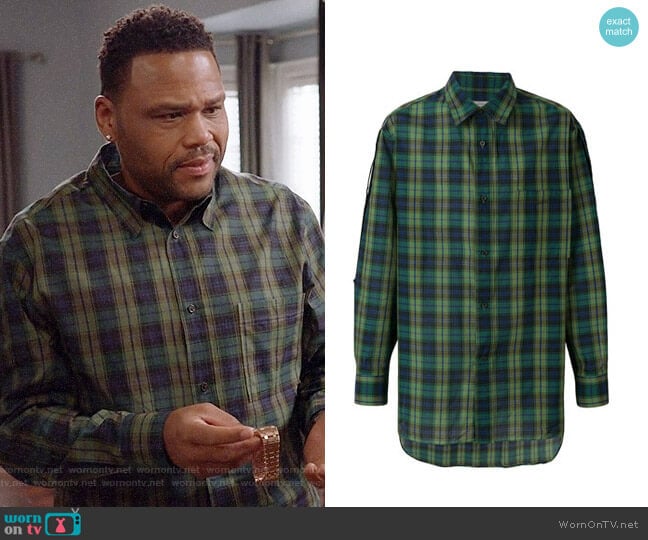 Lanvin Casual Checked Shirt worn by Andre Johnson (Anthony Anderson) on Black-ish