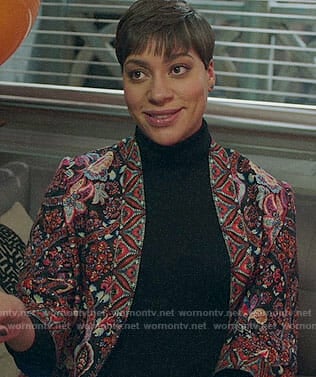 Lucca's floral jacket on The Good Fight