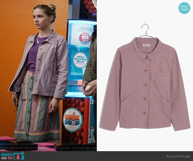 Madewell Warren Jacket worn by Stephanie 'Stevie' McCord (Wallis Currie-Wood) on Madam Secretary