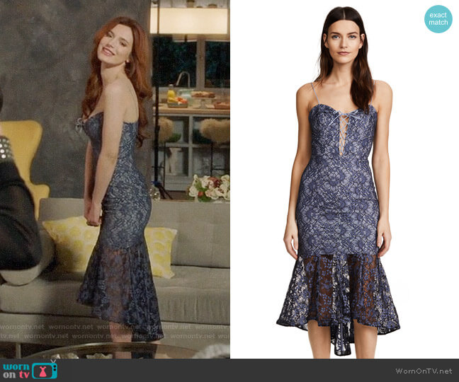 Nicholas Whisper Lace Up Dress worn by Paige Townsen (Bella Thorne) on Famous in Love