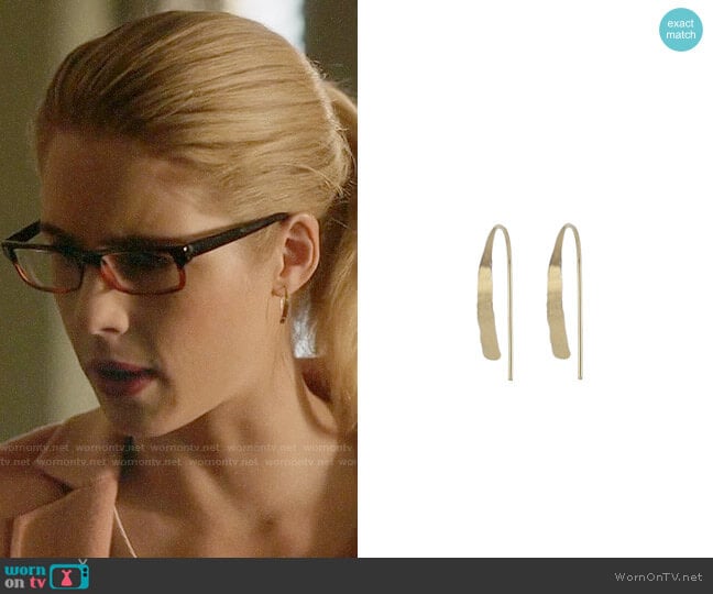 Peggy Li Small Tribal Spike Earrings worn by Felicity Smoak (Emily Bett Rickards) on Arrow