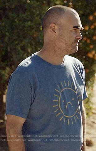 Phil's sad sun t-shirt on Last Man on Earth