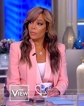 Sunny’s pink belted blazer on The View