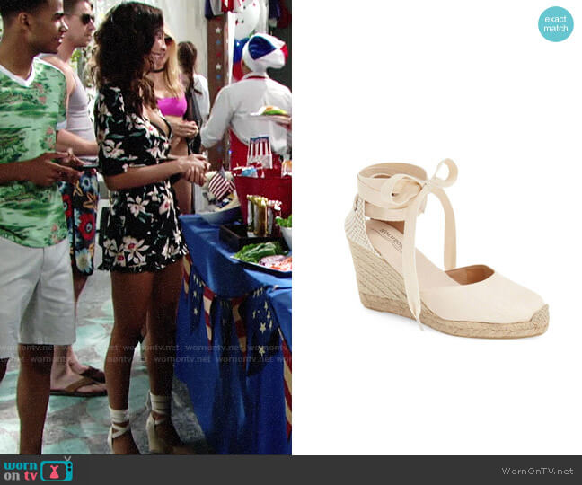 Soludos Wedge Lace Up Sandal worn by Lily Winters (Christel Khalil) on The Young and the Restless