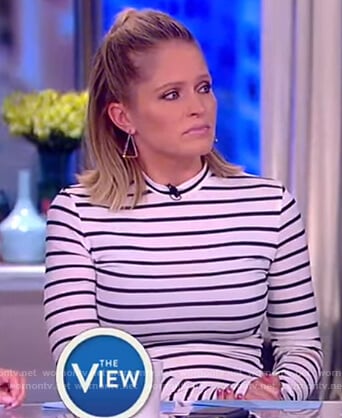 Sara's striped dress on The View