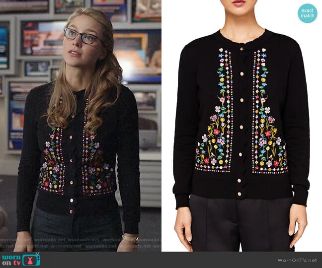 Ted Baker Sisili Hampton Cardigan worn by Kara Danvers (Melissa Benoist) on Supergirl