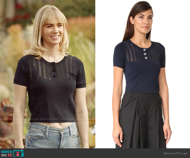 The Kooples Crop Knit Pullover worn by Melissa Shart (January Jones) on Last Man On Earth