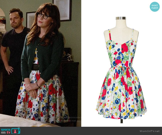 WornOnTV: Jess’s floral dress on New Girl | Zooey Deschanel | Clothes ...