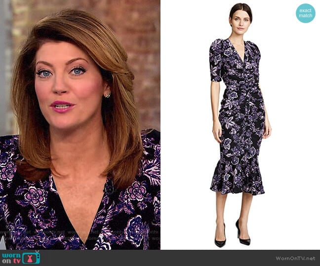 'Kent' Dress by Veronica Beard worn by Norah O'Donnell on CBS Mornings