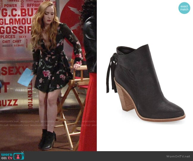 Vince Camuto Linford Bootie worn by Mariah Copeland (Camryn Grimes) on The Young and the Restless