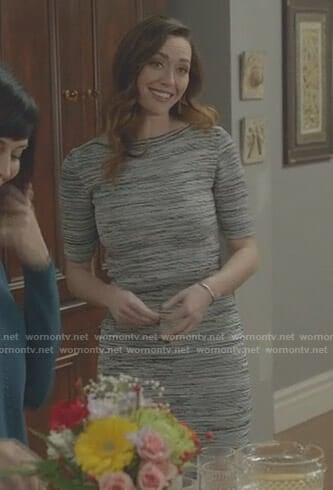 Abigail’s space dye short sleeve dress on Good Witch