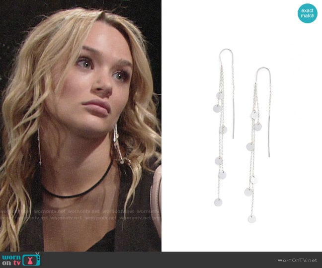 Argento Vivo Cascading Drop Earrings worn by Summer Newman (Hunter King) on The Young and the Restless