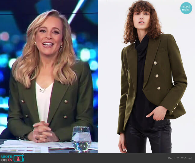 Dimmer Blazer by Camilla and Marc worn by Carrie Bickmore  on The Project