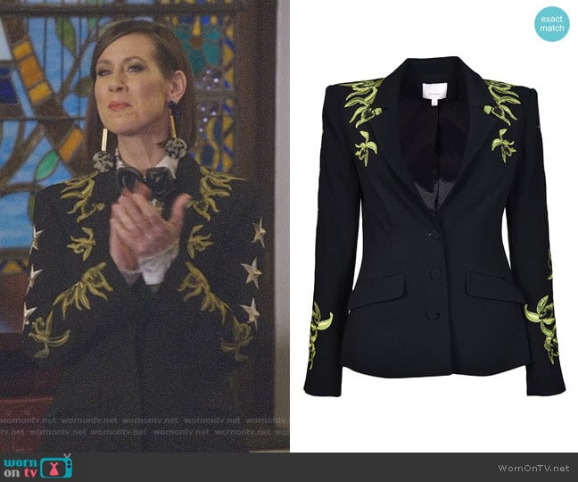 Orchid Pax Blazer by Cinq a Sept worn by Diana Trout (Miriam Shor) on Younger