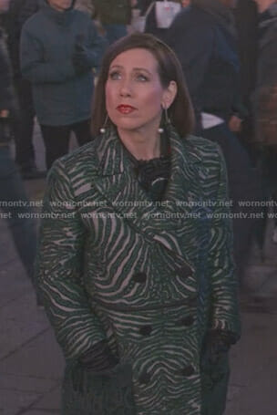 Diana’s green zebra coat on Younger