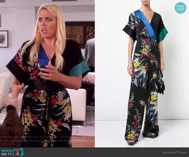 WornOnTV: Sheba Goodman’s black floral print jumpsuit on Unbreakable ...