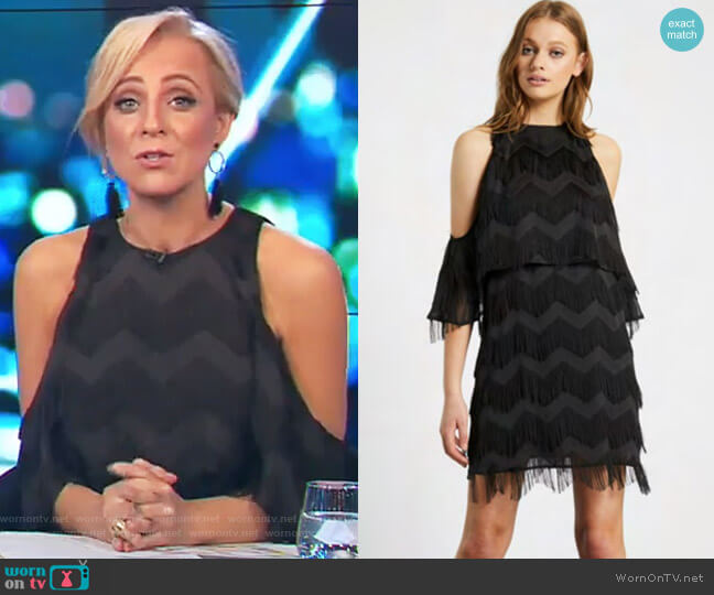 Bass Dress by Elliatt worn by Carrie Bickmore  on The Project