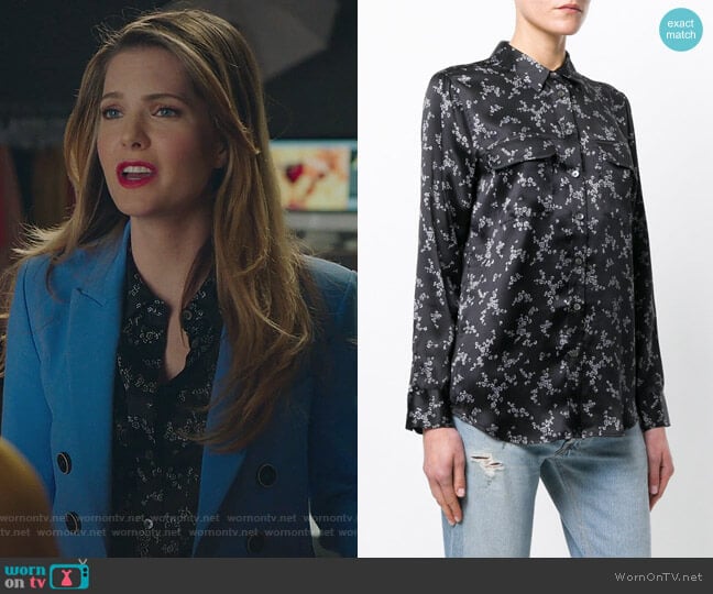 Floral Print Shirt by Equipment worn by Sutton (Meghann Fahy) on The Bold Type