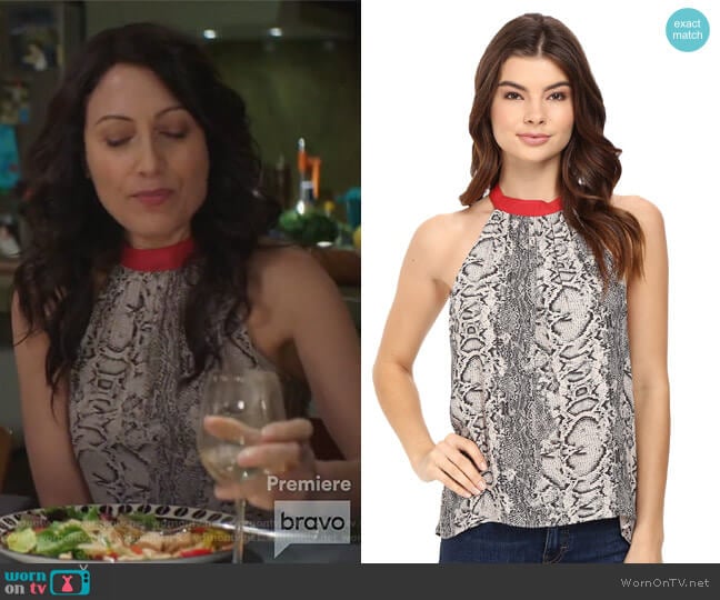 Printed Through The Night Tank Top by Free People worn by Abby McCarthy (Lisa Edelstein) on Girlfriends Guide to Divorce