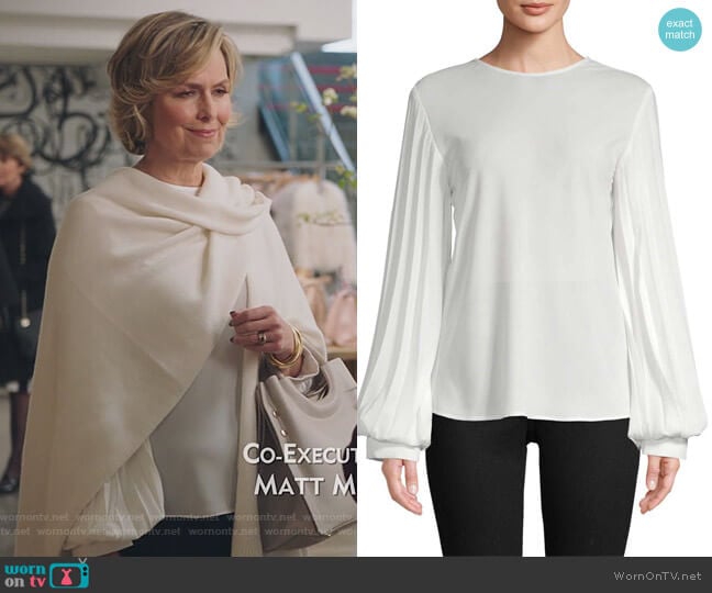 Pleated Blouse by Georgia Hardinge worn by Jacqueline (Melora Hardin) on The Bold Type