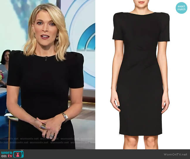 WornOnTV: Megyn’s black puff shoulder dress on Megyn Kelly Today ...