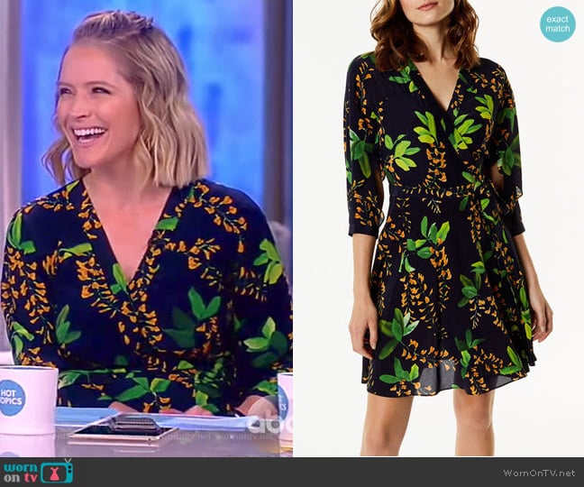 Floral Silk Dress by Karen Millen worn by Sara Haines on The View